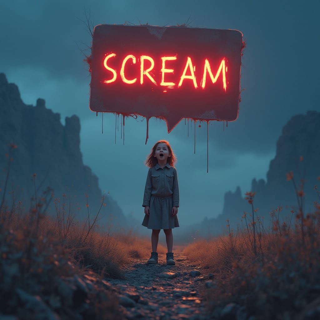 Girl's Terrorizing Scream Shatters the Atmosphere in Eerie F...