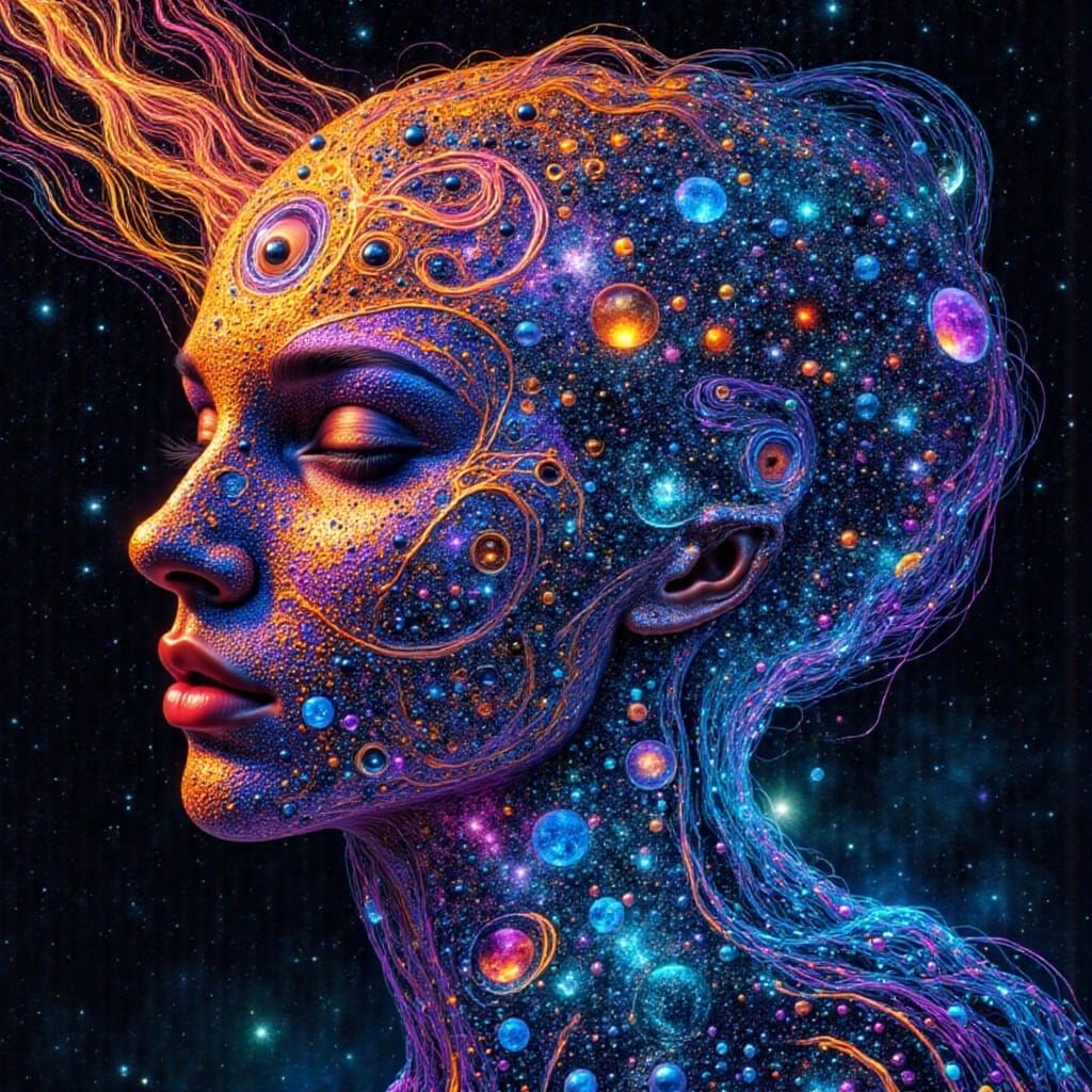 Ethereal Cosmic Beings of Radiant Energy