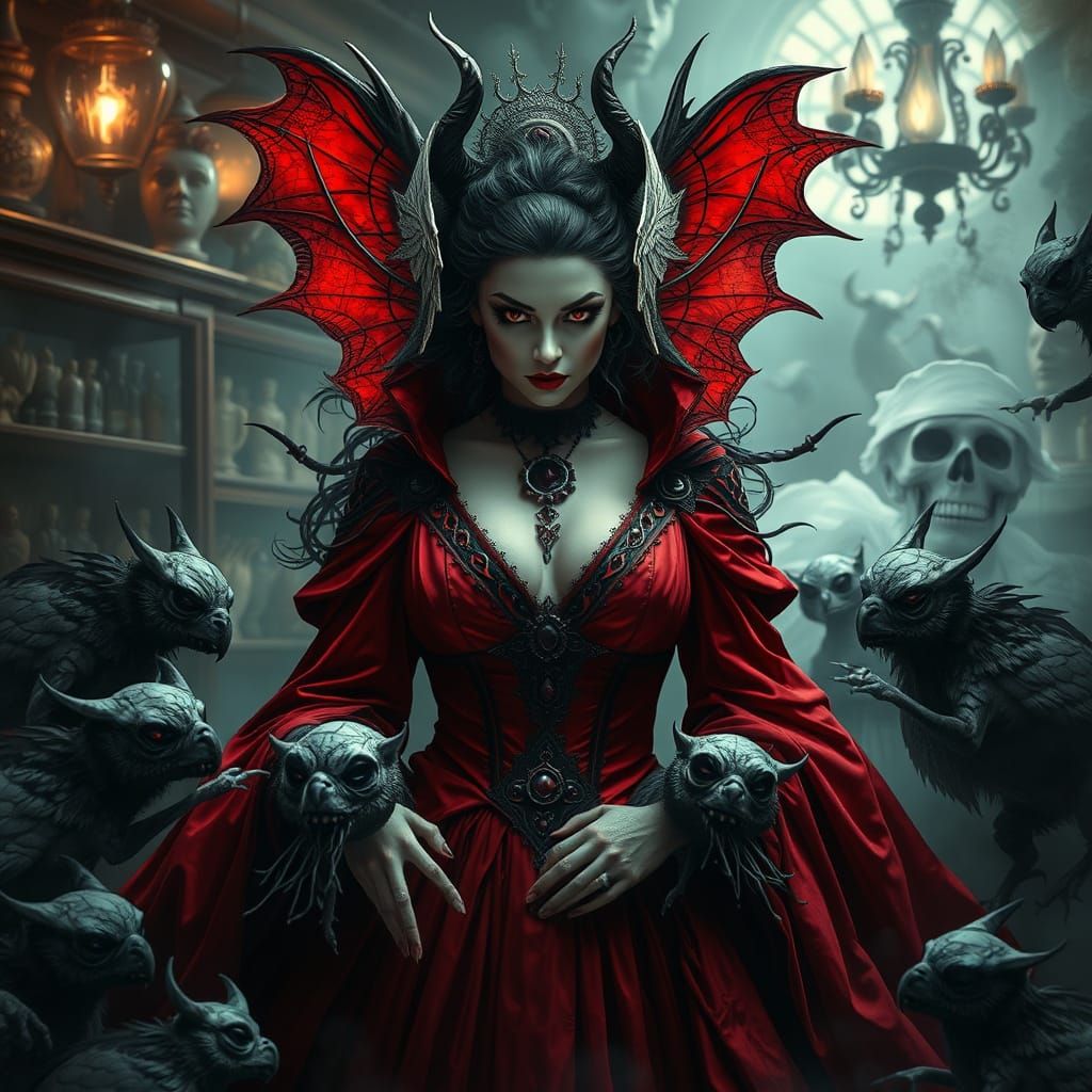 Dramatic Goddess of Rage Reigns Over Chaos in Dollhouse