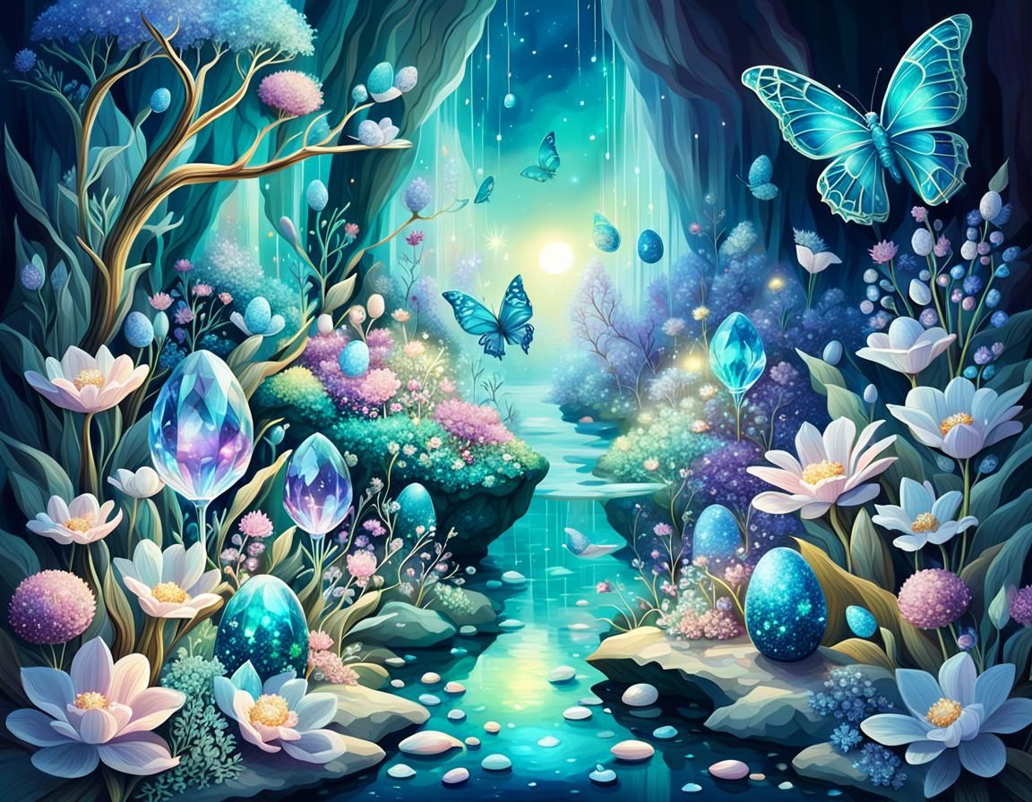 crystal dreamland with eggs