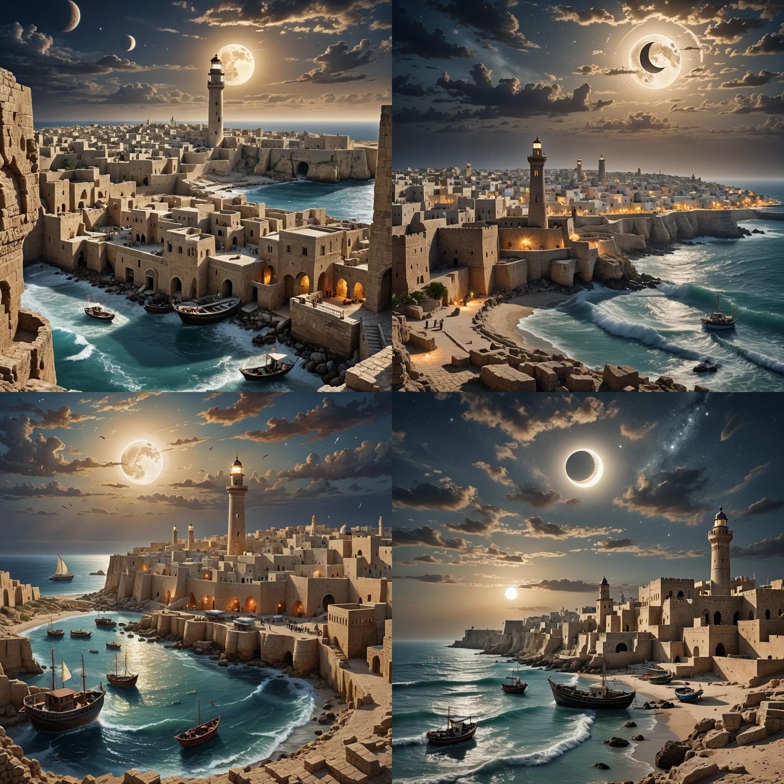 Monastir Eclipse: Ancient City Under Ethereal Glow