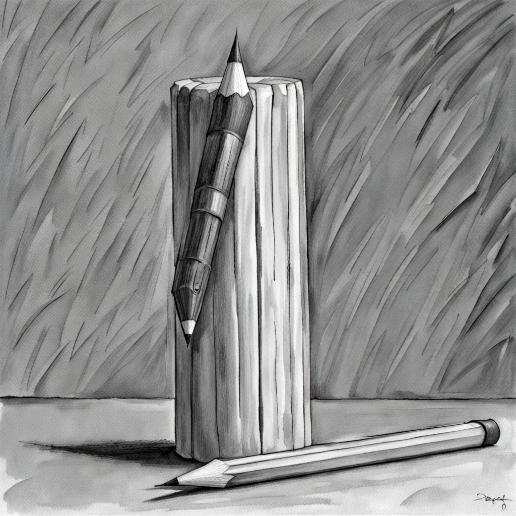 Simple Pencil Illustration