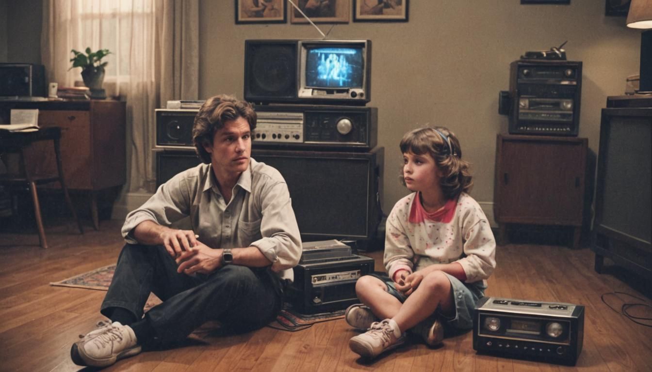 1980s Family Records Pop Singer on TV