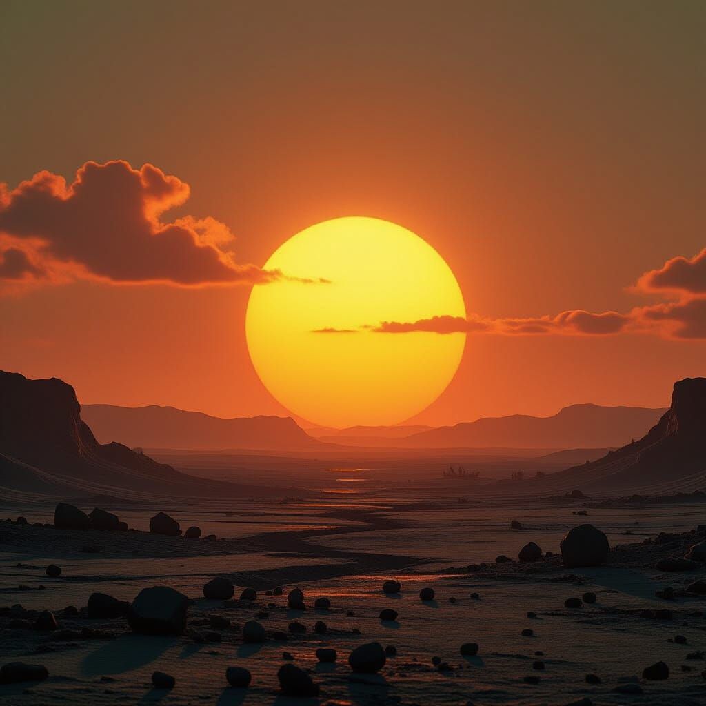 Apocalyptic Earth Under a Dying Sun: Cinematic Aesthetic