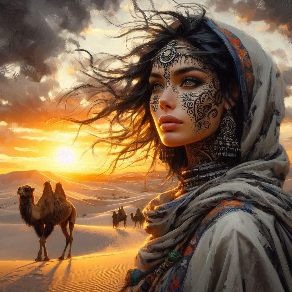 Portrait of Aicha, a Berber Woman