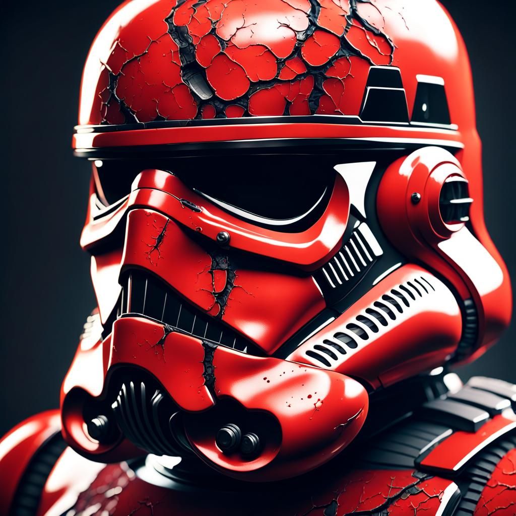 Bloody Stormtrooper: Detailed Matte Painting