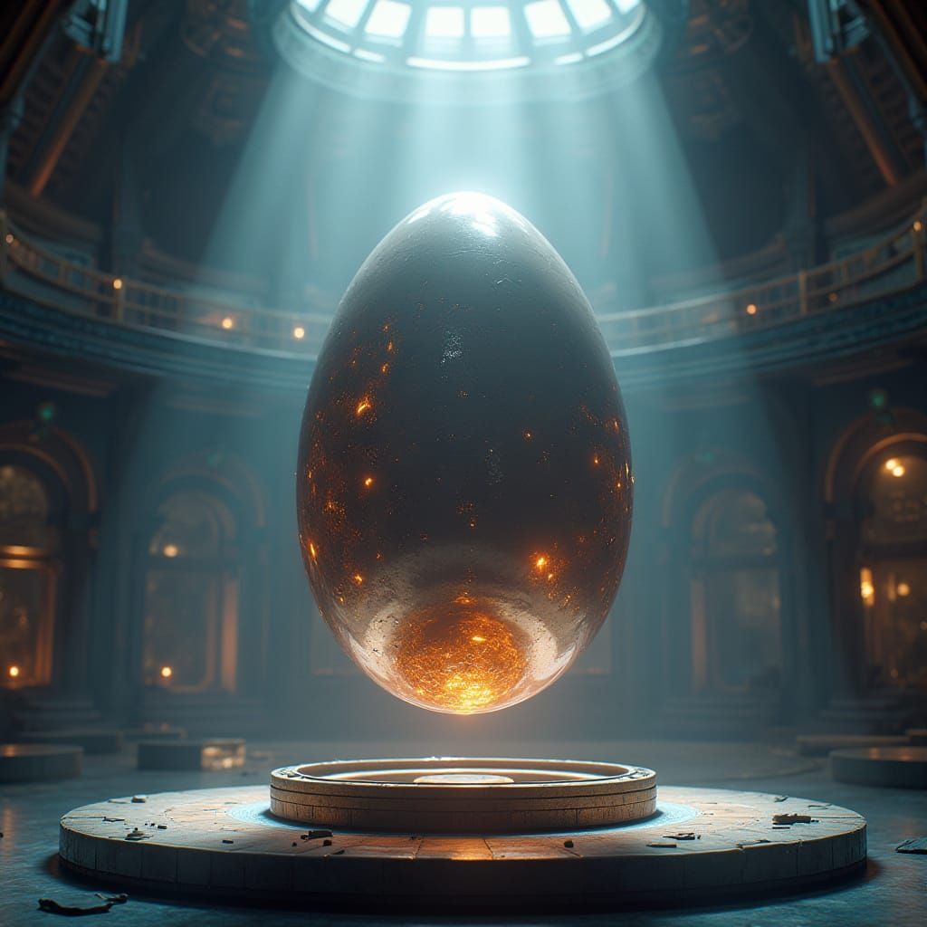 Majestic Egg Vat in High-Tech Lab