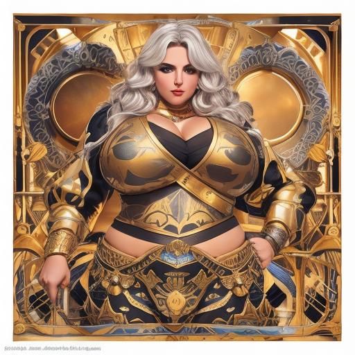 Obese Greek Woman on Awkward Date, 3D Render