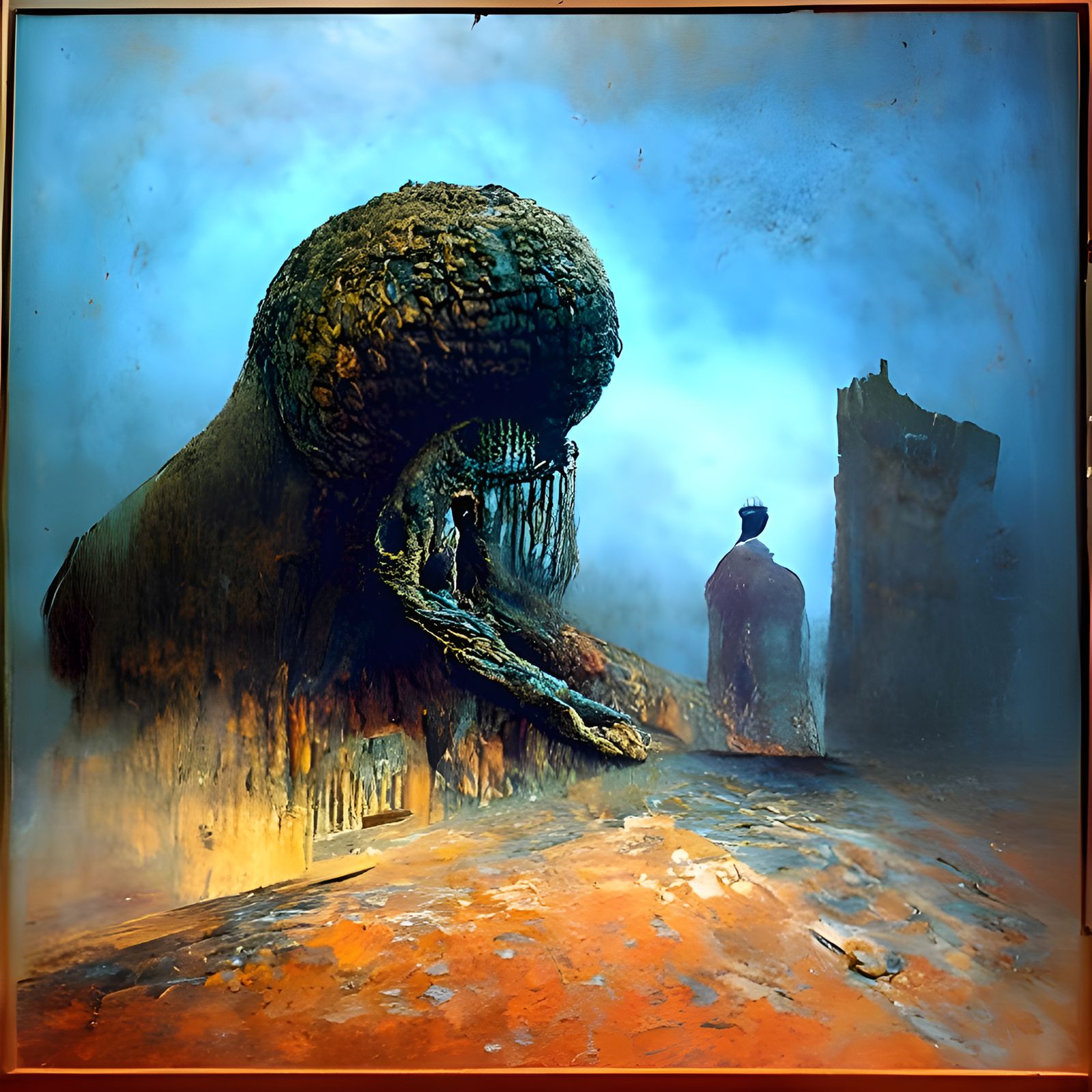 Lovecraftian Nightmare in Tepic: Beksiński-Inspired Horror
