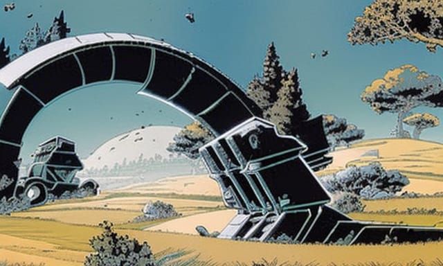 Countryside Crawling with Maniacs: A Moebius-Inspired Vision