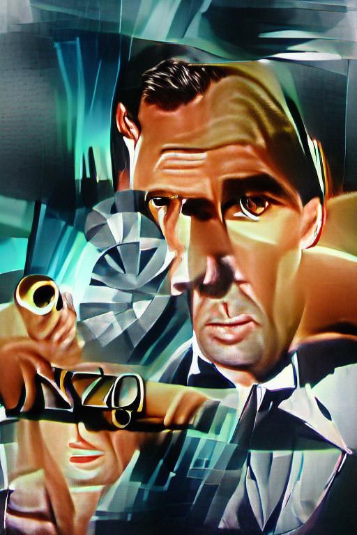 James Bond in Art Deco Style