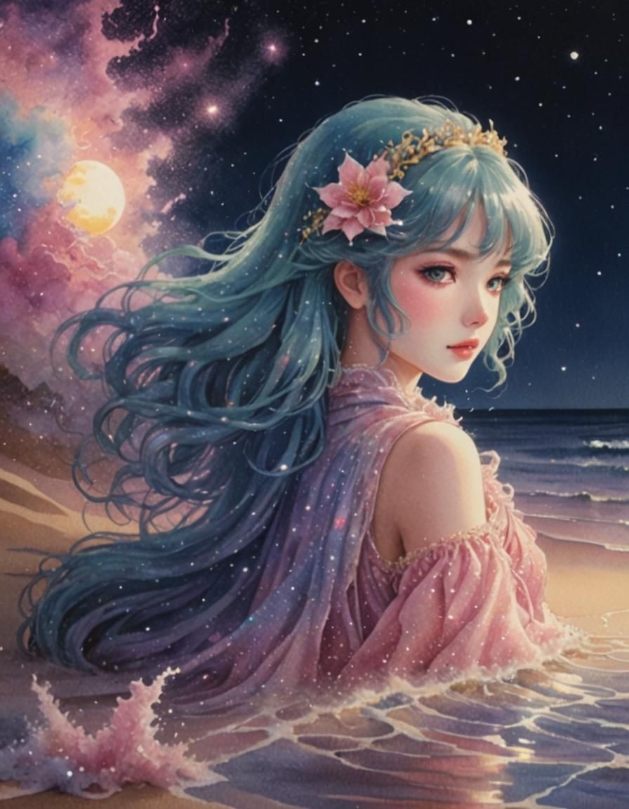 Ghostly Sand Beauty on a Magical Beach