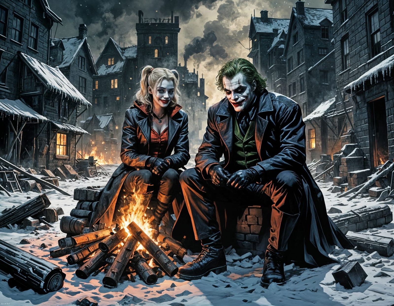 Joker and Harley Quinn Survive Nuclear Winter in Gotham