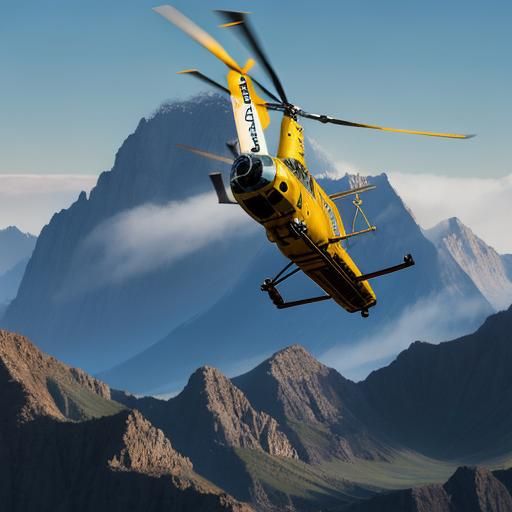 AI Generated Image of a Helicopter