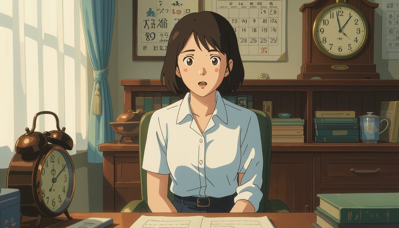 Anime Woman's Shocking Time Travel Awakening