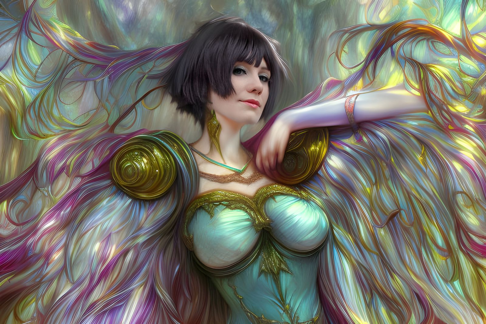 Sensual Portrait in Artgerm and Ghibli Style