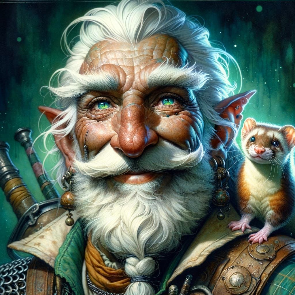 Charming Fantasy Warrior in Middle-Eastern Style