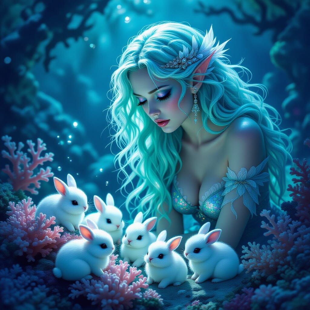 Melancholic Siren Disdains Cute Sea Bunnies