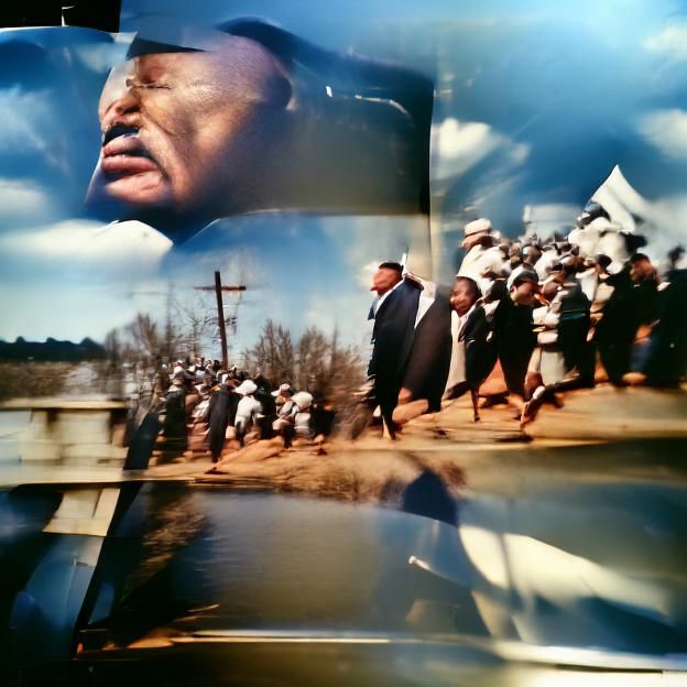 Selma March: Dr. King in Gordon Parks Style