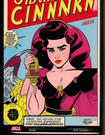 Vintage Comic Book Art of a Beautiful Woman