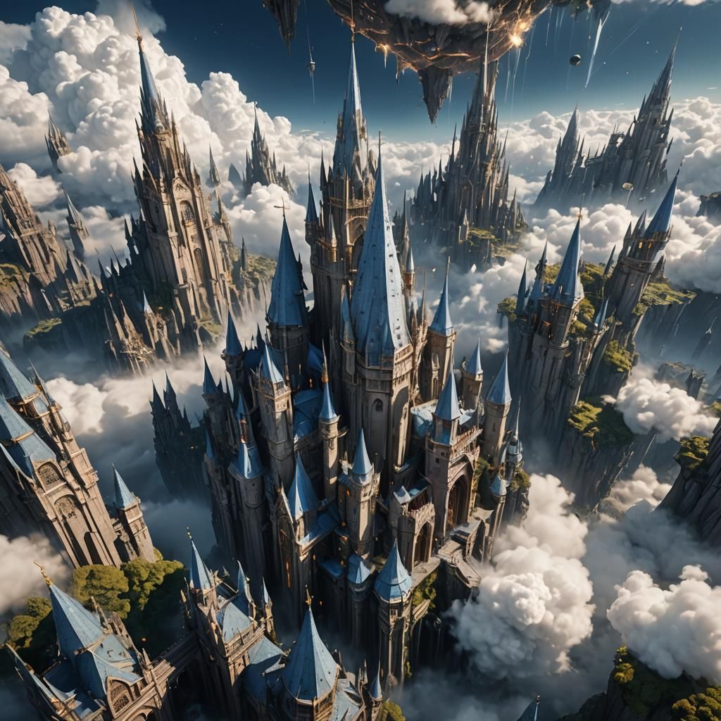 Aerial Kingdom Soaring Among the Clouds