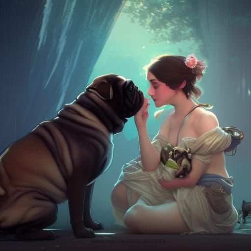 Princess and Pug: Hyperdetailed Concept Art