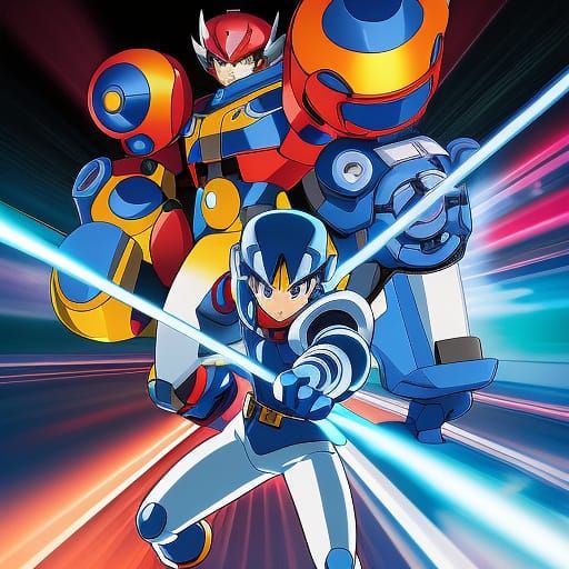 Rockman Volnutt and Roll Caskett: Anime Action