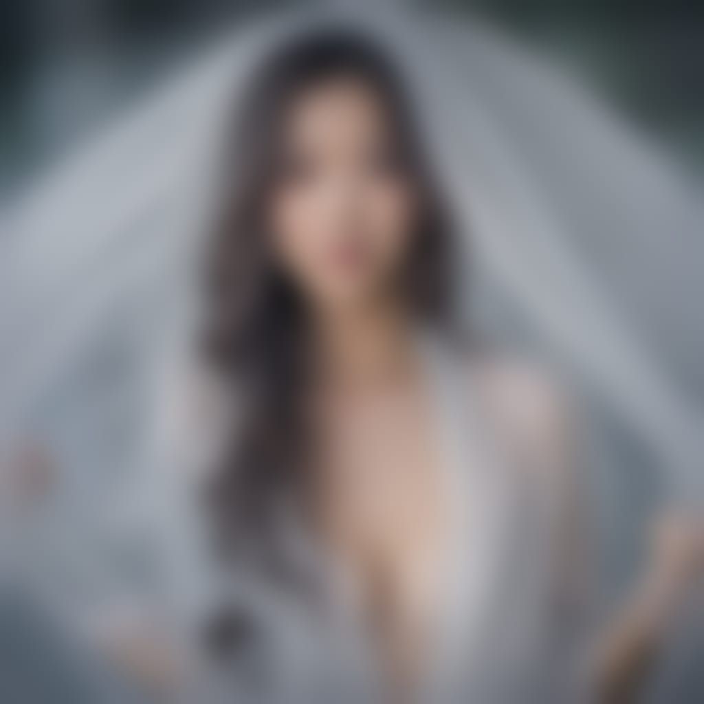 Mature Woman in Wet Pajamas, Full Body Photo