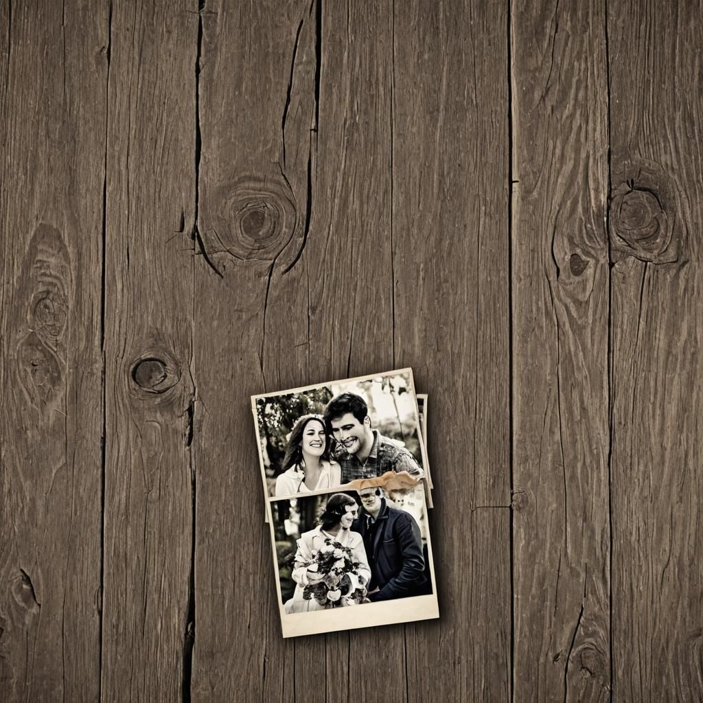 Romantic Photo Album with Candlelight in Magical Realism