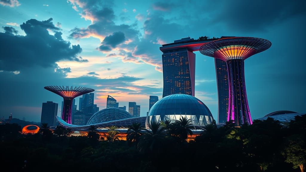Hyperrealistic Gardens By the Bay in Singapore