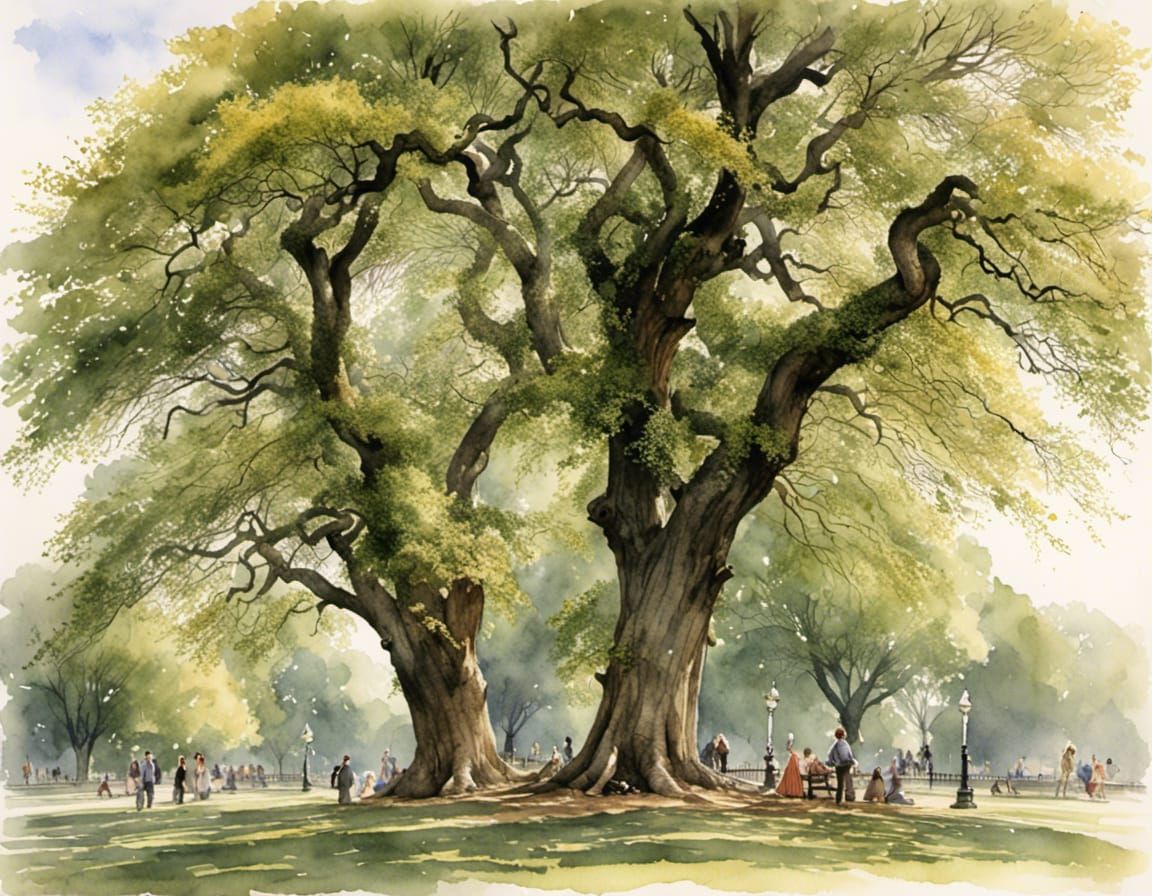 Ancient Elm Trees of Boston Common