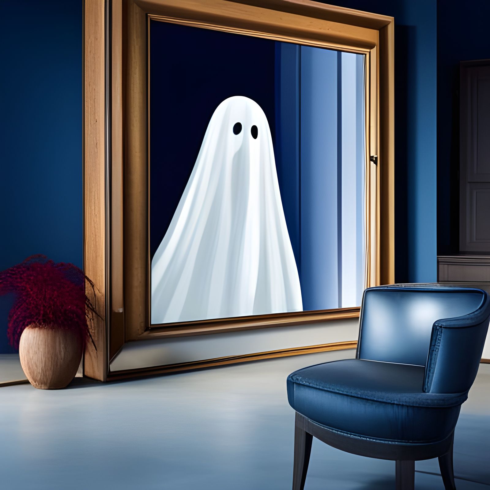 Ghost's Surprised Reflection: Abstract Art in Complementary ...