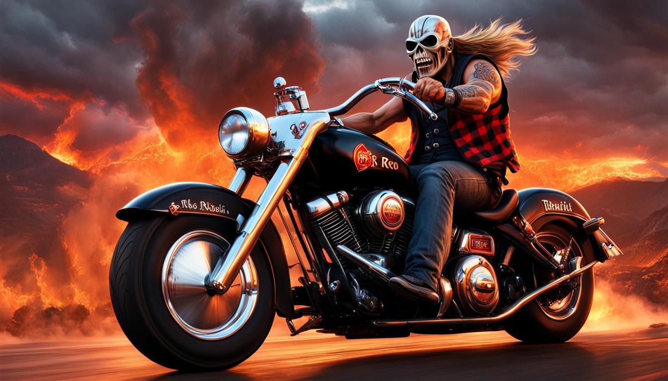 Eddie on Route 666: Dark Fantasy Concept Art