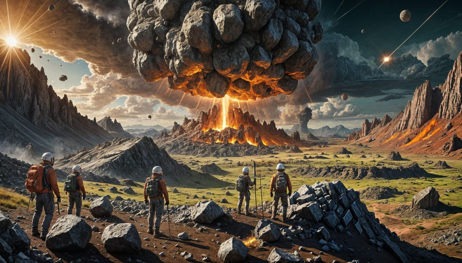 Geologists Explore Retrofuturistic Asteroid Crater in Warm C...