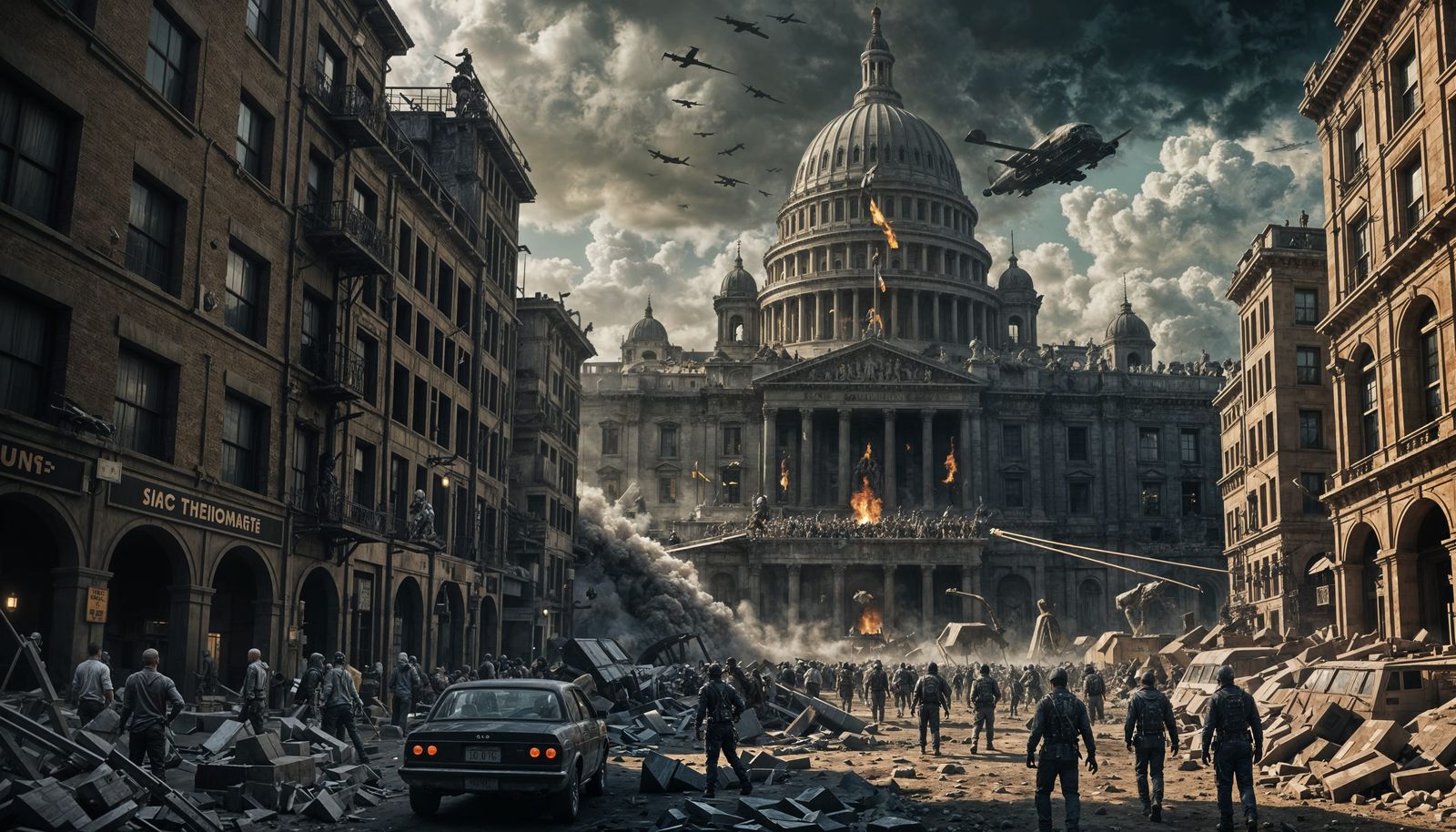 Rage Against the Machine Concert: Digital Matte Painting