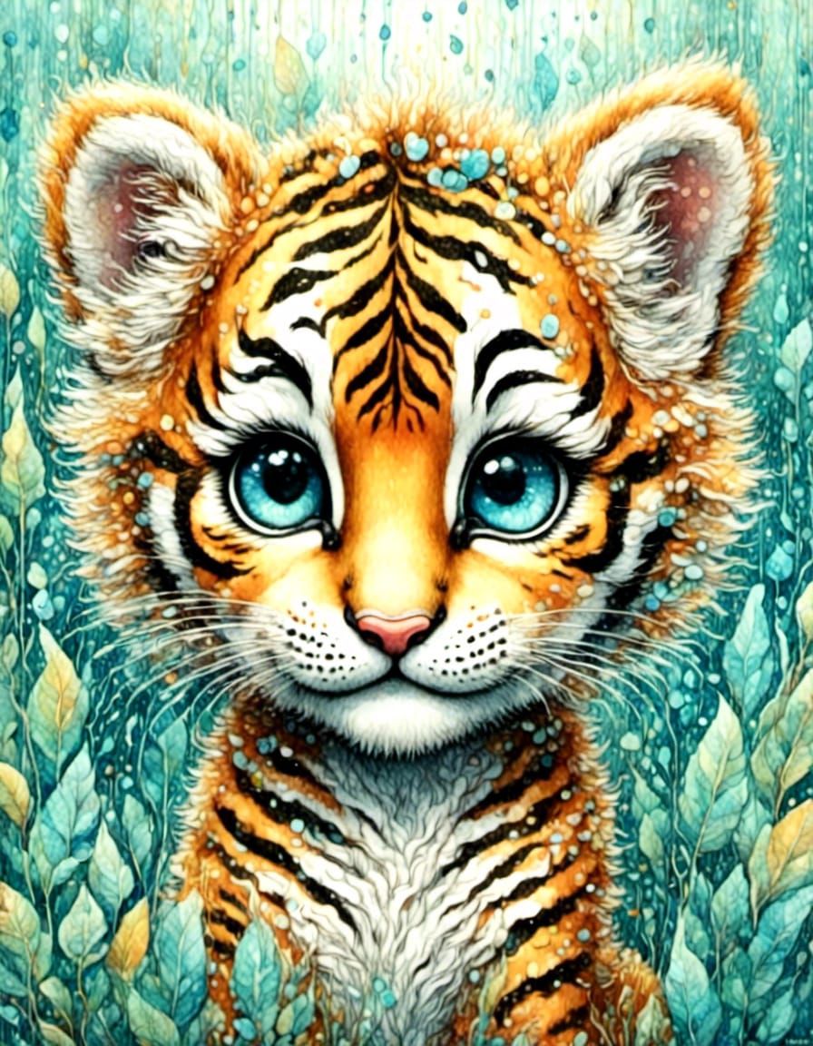 A cute tiger