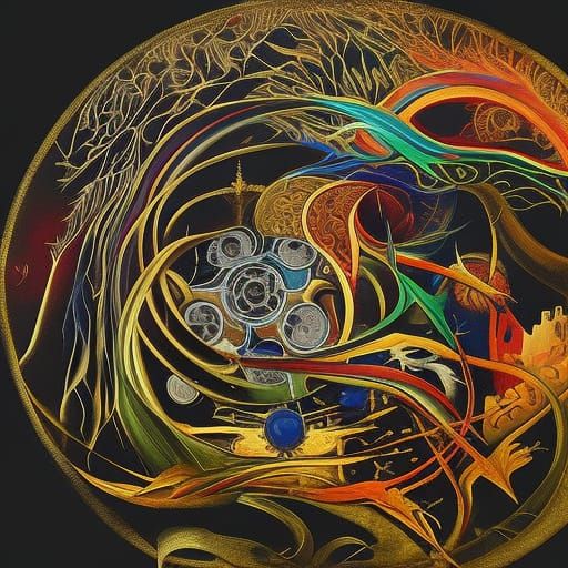 Surreal Fractal Art Inspired by Hieronymus Bosch