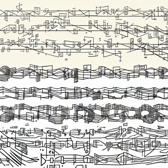 Surreal Musical Network in Graphic Score Style