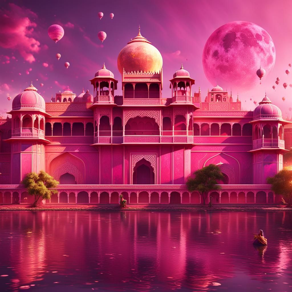 Pink City Jaipur: Detailed Matte Painting