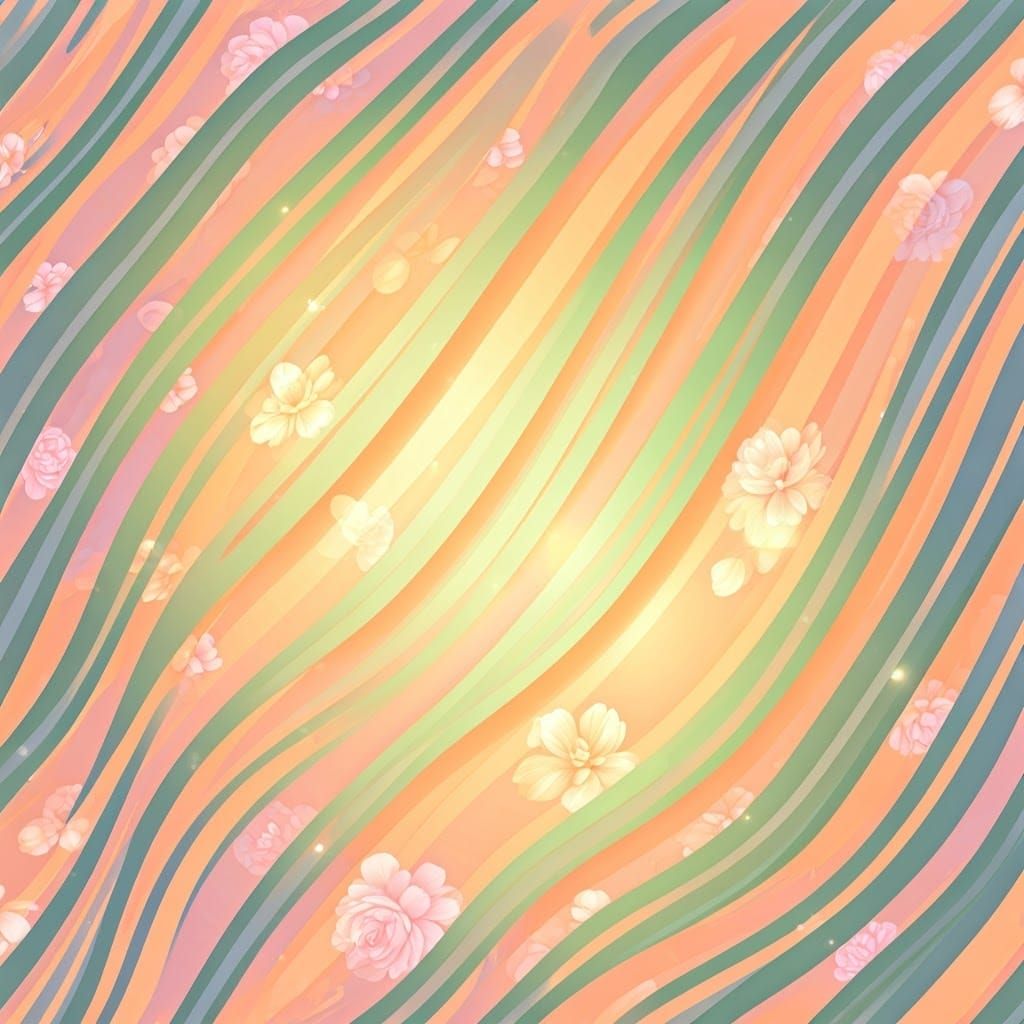 Whimsical Spring Bloom in Vibrant Impressionist Style