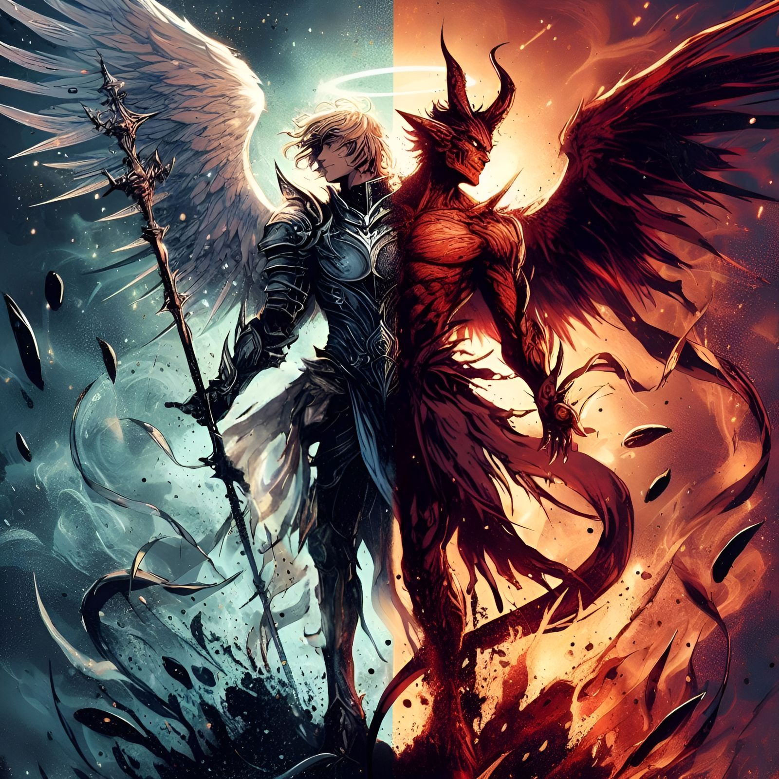 Angelic and Demonic Knight