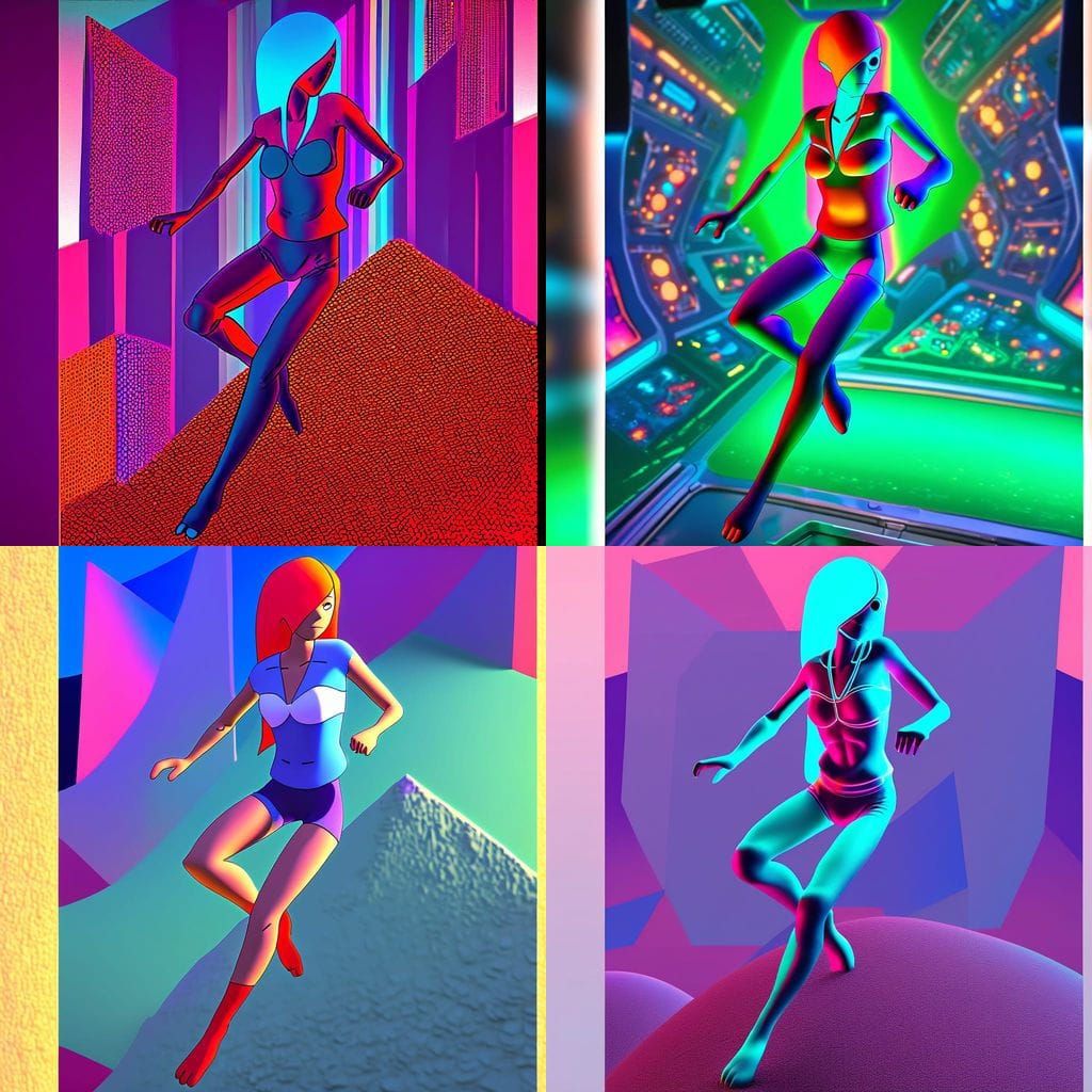 Colorful 3D Animation Concept Art in Pixar Style