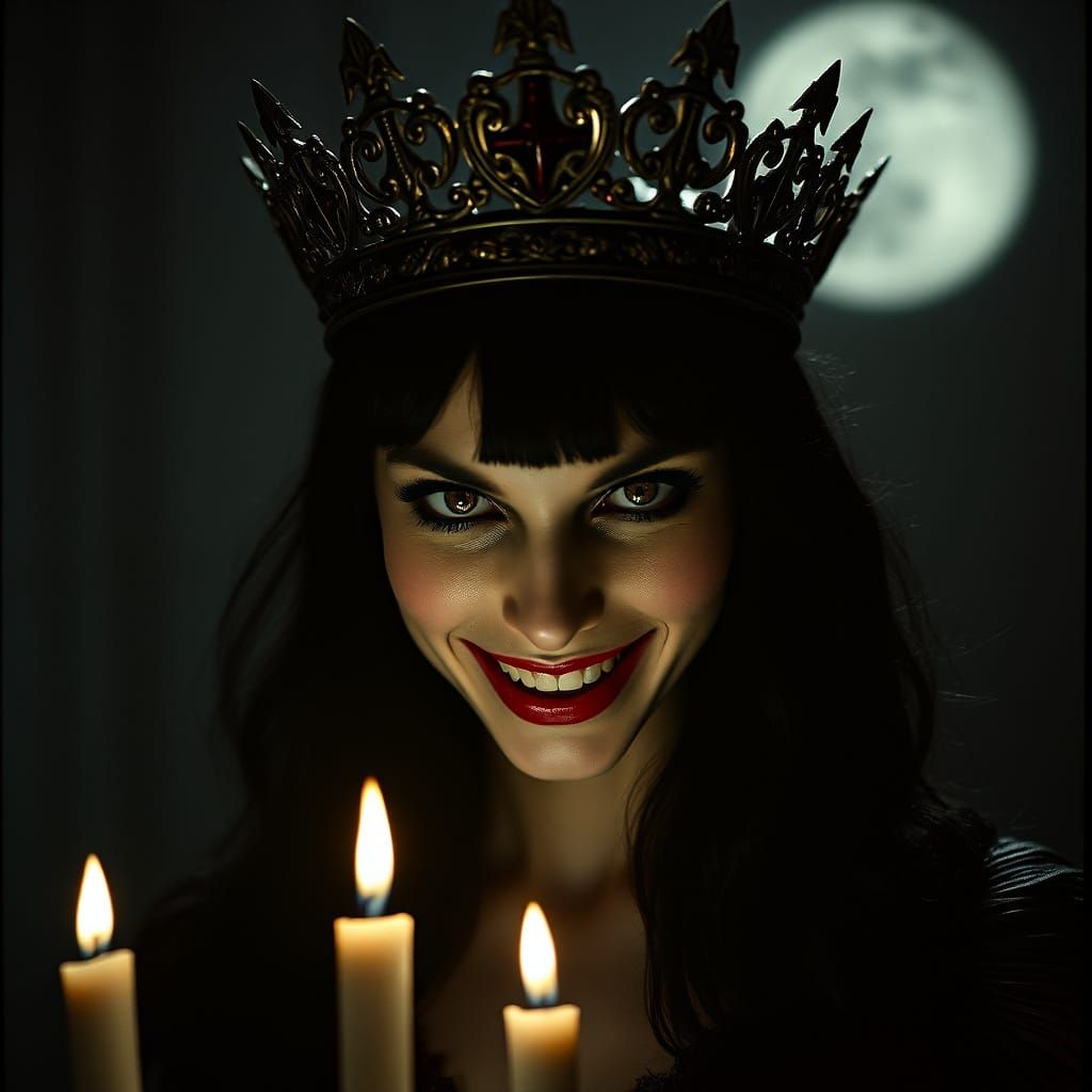 Vampire Queen Reigns Supreme in Dark, Gothic Majesty