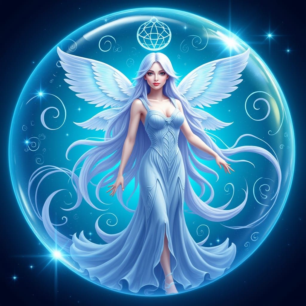 Goddess of Time Fairy in Dreamy Bubble