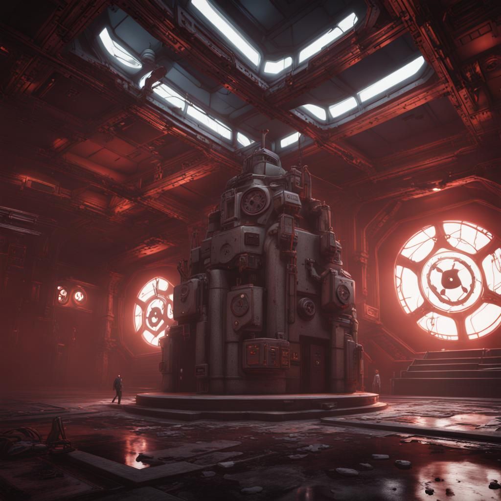 SCP Foundation Agent: Detailed Matte Painting