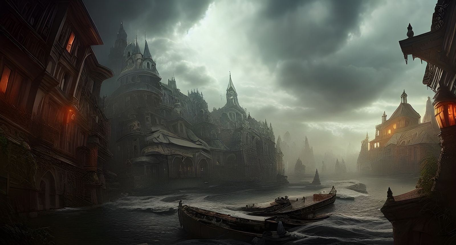 Cinematic Digital Matte Painting in Epic Style