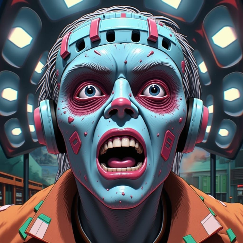 Sci-Fi Scene: I Must Scream, Candy Art Style