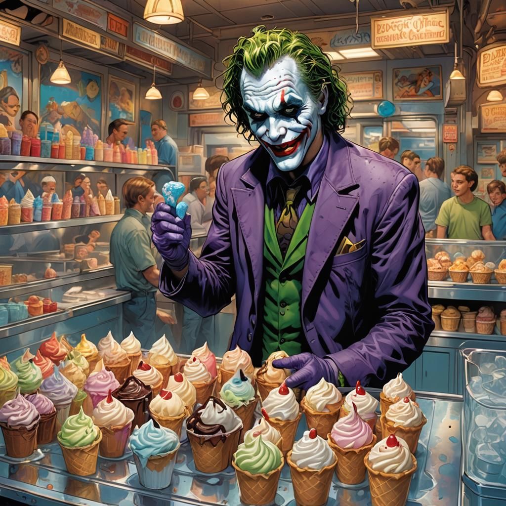 The Joker at Disneyland: Comic Book Style