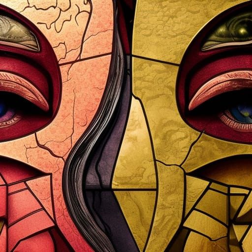 Stained Glass Yin Yang Concept Art