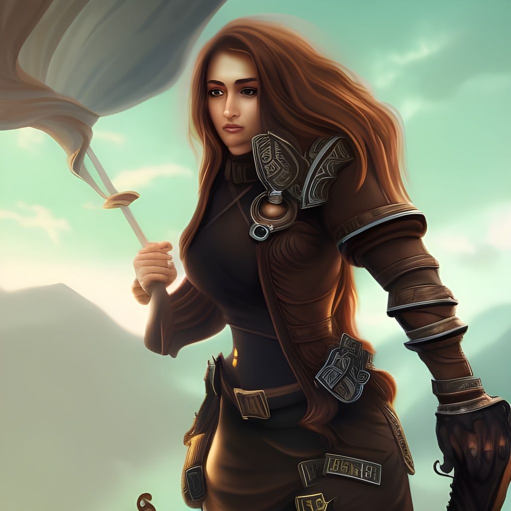 Brown haired girl bodyguard